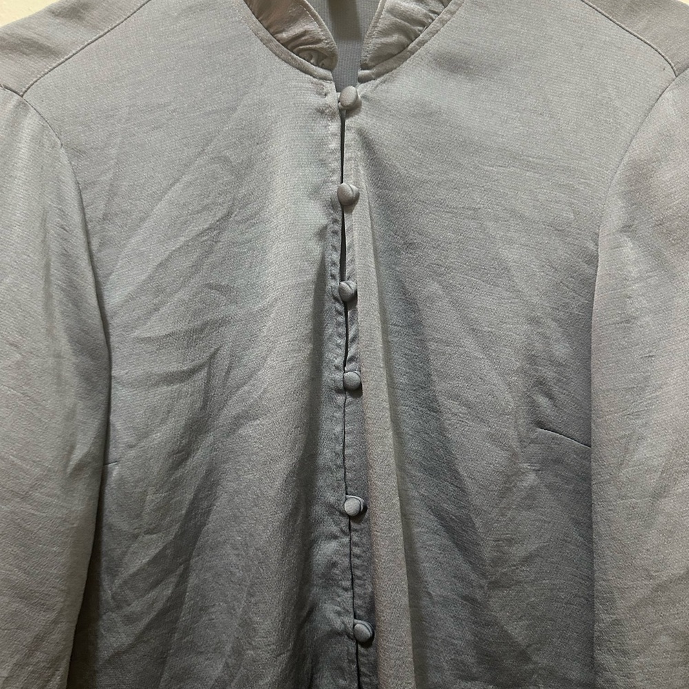 Ladies Gray Button-Up Jacket - image 2